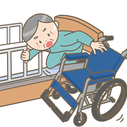 車椅子の不適切設置